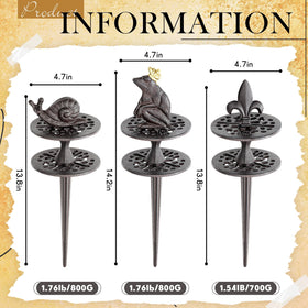 Briwooody snail hose guide protects hoses along borders with stable, decorative support.