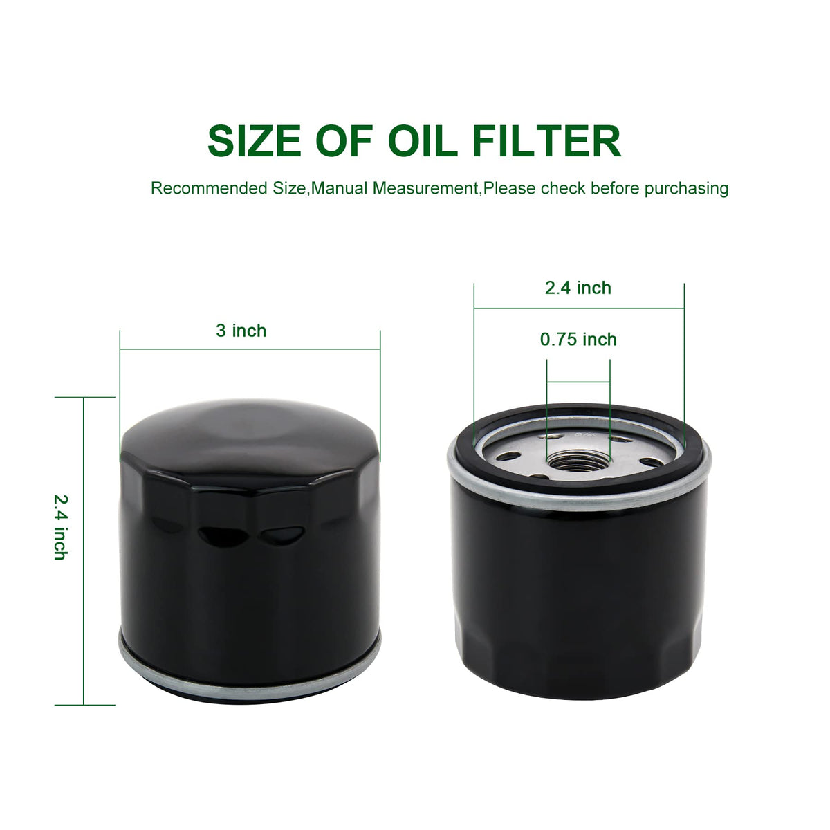 Brlyeeanze filter in retail packaging with clear labels