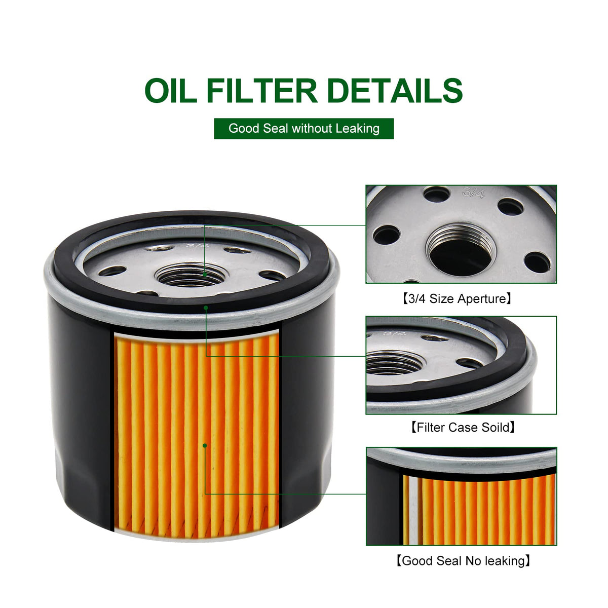 Replacement Kohler engine filter by Brlyeeanze for multiple mowers