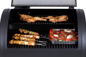 Broil King stainless steel construction for durable, easy-clean kebab skewers.
