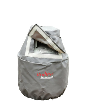 BroilPro Accessories propane tank cover in brown for 20-lb tanks, protects from sun and wear.