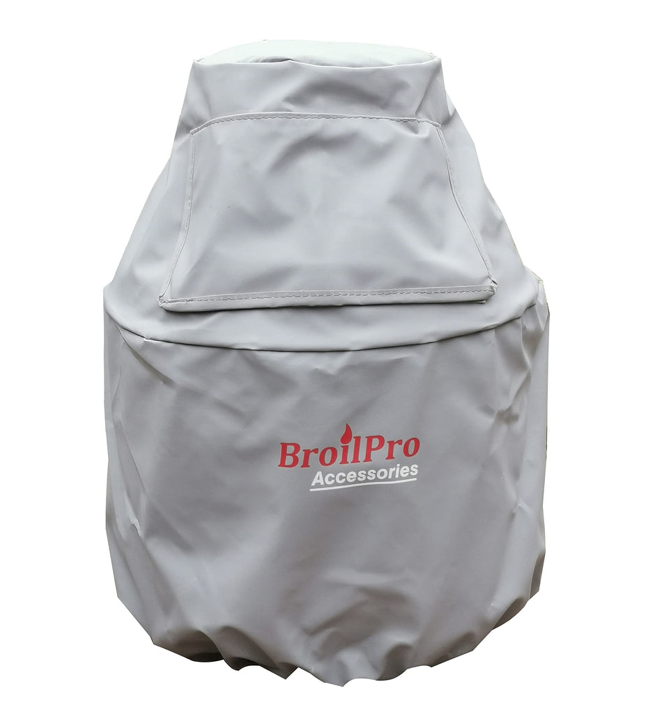 BroilPro propane tank cover on a cylinder protects from sun and weather