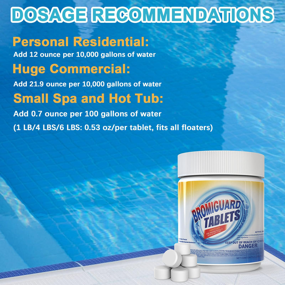 BROMIGUARD remains effective across pH 7.0–8.4 for reliable spa water.