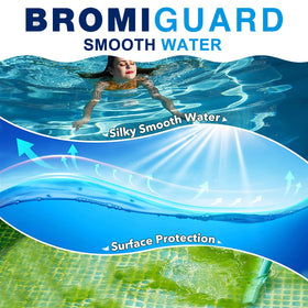 BROMIGUARD bucket label showing tablet count for reliable use.