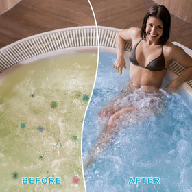 BROMIGUARD 1-inch tablets fit most spa dispensers for easy use.
