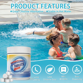 BROMIGUARD bromine tablets dissolve slowly for 5-7 days of sanitation.
