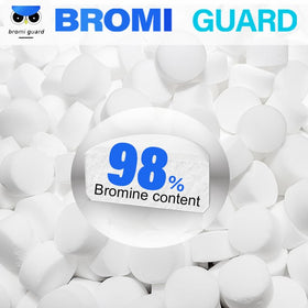 BROMIGUARD spa water care guide image highlights gentle balance for sensitive skin.