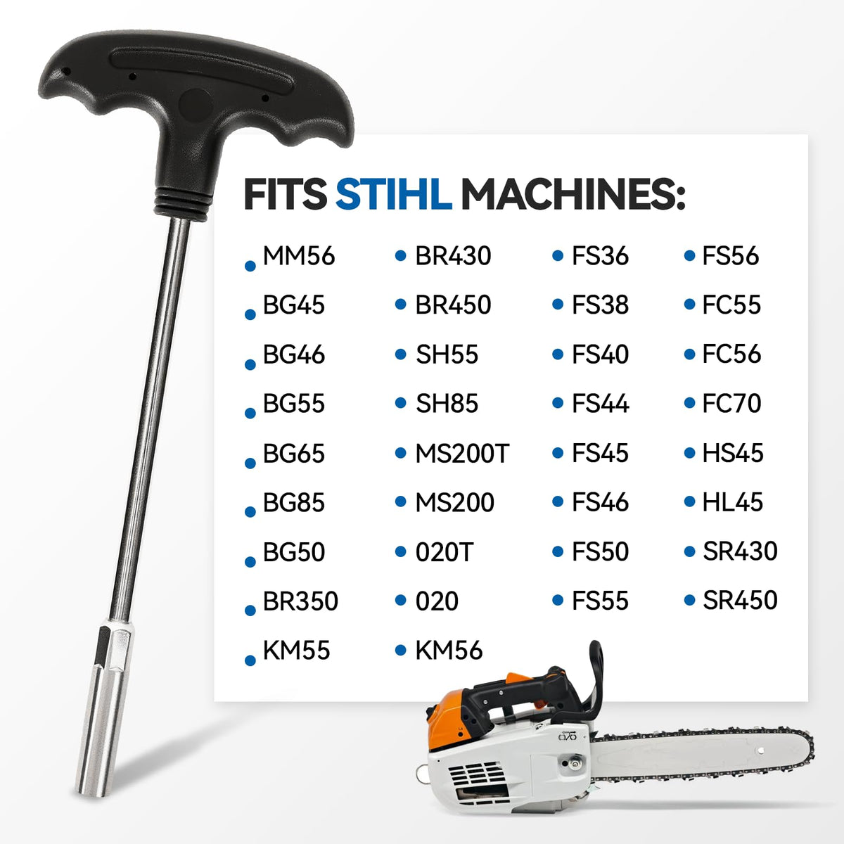 BROQIXIN 8mm socket wrench durable metal ready for frequent maintenance.