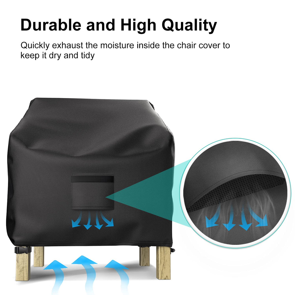 BROSYDA double-stitched seams resist wear for long outdoor use.