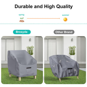 BROSYDA easy-setup chair cover with cord lock for secure fit