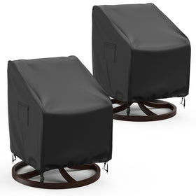 BROSYDA outdoor swivel chair cover front view protects from rain and dust