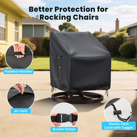 BROSYDA swivel chair cover waterproof coating keeps furniture dry