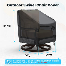BROSYDA swivel cover with windproof buckles secures against strong winds