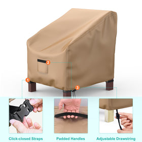 BROSYDA dimensions 33W x 31D x 31H confirm large chair compatibility