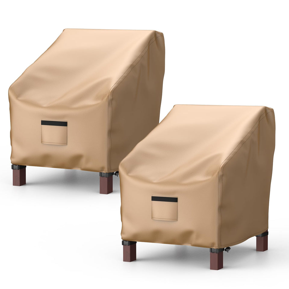 BROSYDA patio chair cover front view protects outdoor seating from sun and rain