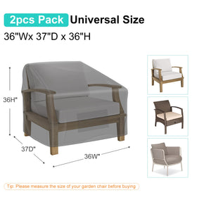 BROSYDA cover side view with buckle straps secures chair during wind.