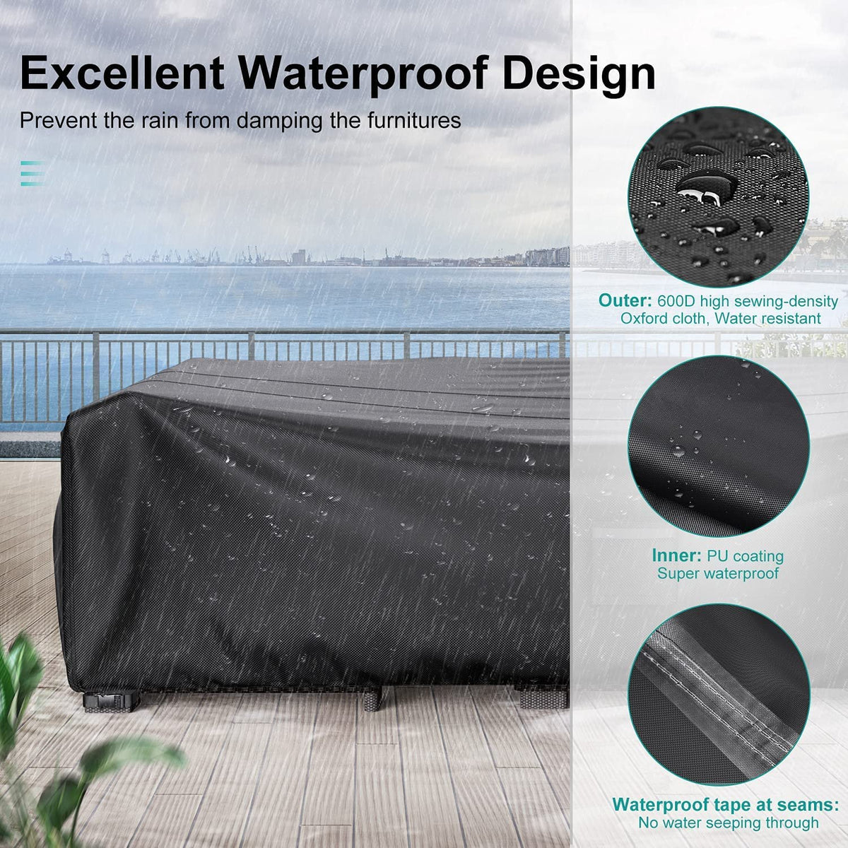 BROSYDA air vent design promotes quick moisture release for dry furniture