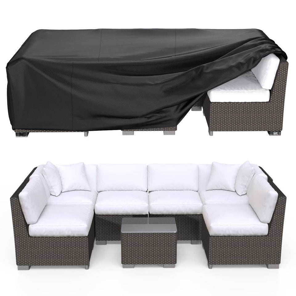 BROSYDA rectangular table cover protects from rain and dust