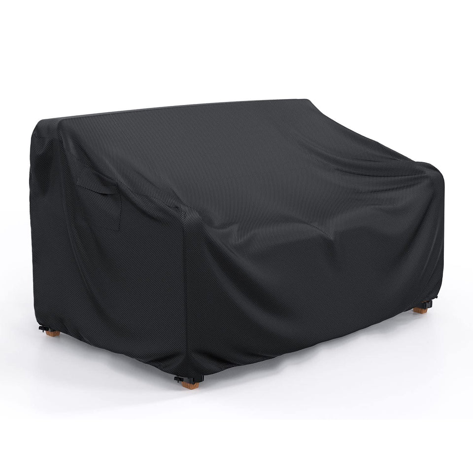 BROSYDA patio sofa cover waterproof fabric protects a 2-seat outdoor sofa.