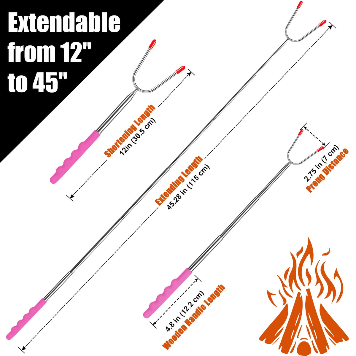 BRIOUT kid-friendly extendable stick keeps children at a safe distance.