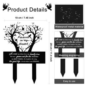 BRUKUSUR 11-inch metal stake stands up to outdoor weather