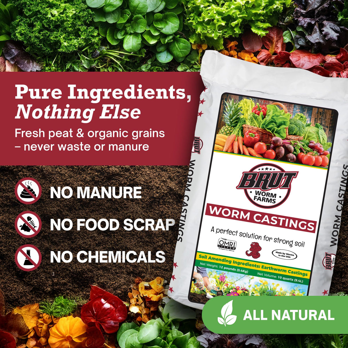 BRUT WORM FARMS suitable for indoor and outdoor garden use