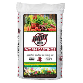 BRUT WORM FARMS worm castings 12lb bag for nutrient-rich soil