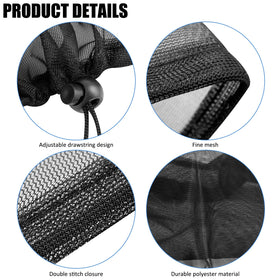 Bruwaa drawstring mesh fits up to 39 inches diameter rain barrels
