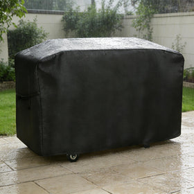 bruwaa griddle cover shows 60in L x 26.5in W x 32in H dimensions for precise fit