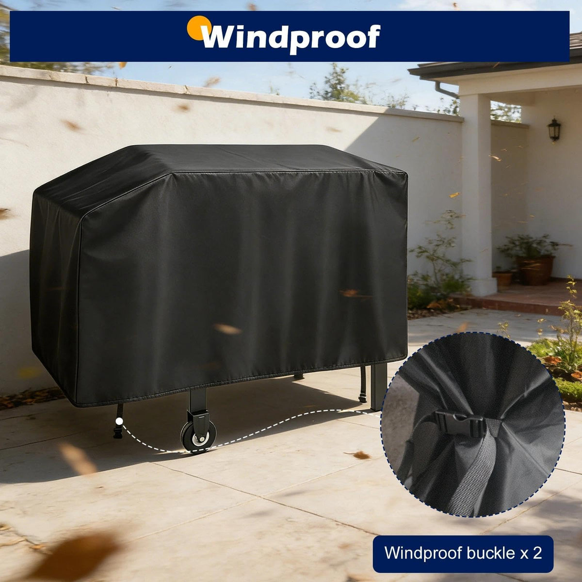 Easy to clean with a damp cloth or hose-down.
