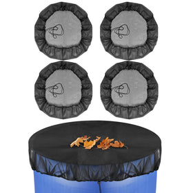 bruwaa rain barrel mesh cover with drawstring secures tightly against wind and debris