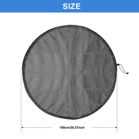 Bruwaa rain barrel netting screen keeps dirt out while collecting rainwater