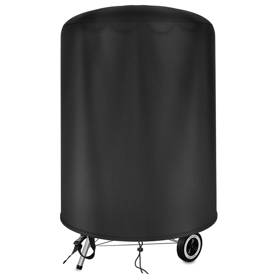 bruwaa Weber 18-inch charcoal kettle grill cover on the grill protects against rain and dust