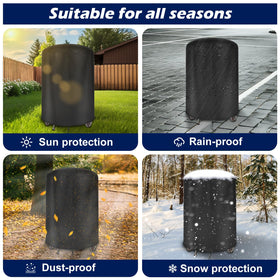 bruwaa Weber 18-inch grill cover is easy to clean with rinse and air-dry
