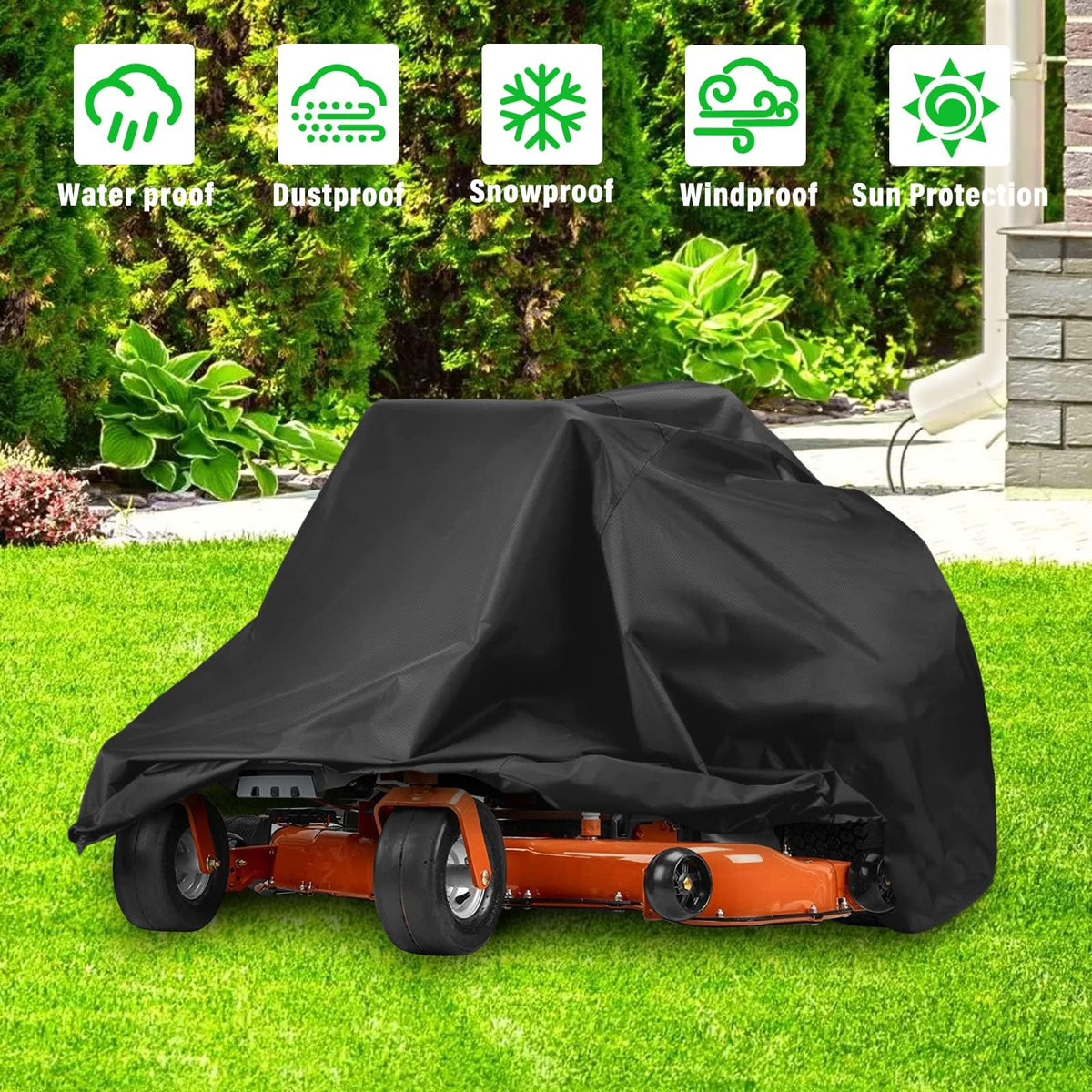 bruwaa drawstring-secured design keeps the cover in place during wind.