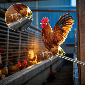 BRZFWLMYDF poultry-leg-hook aids secure, hands-free capture.