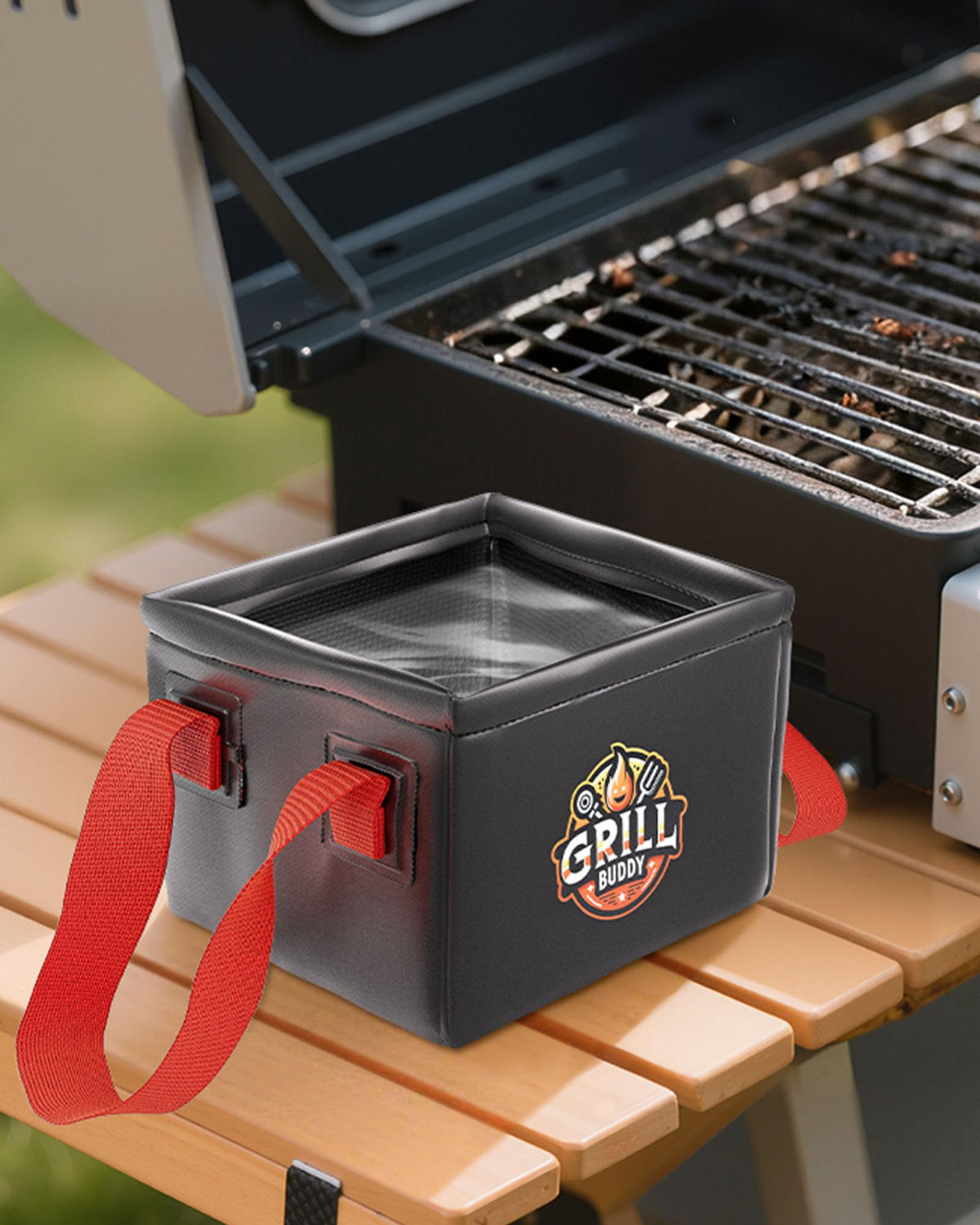 BS-VOG Foldable dunk tank collapsed for easy storage after use