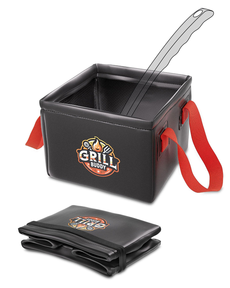 BS-VOG Grill Brush Dunk Tank with stable design for mess-free grilling cleanups