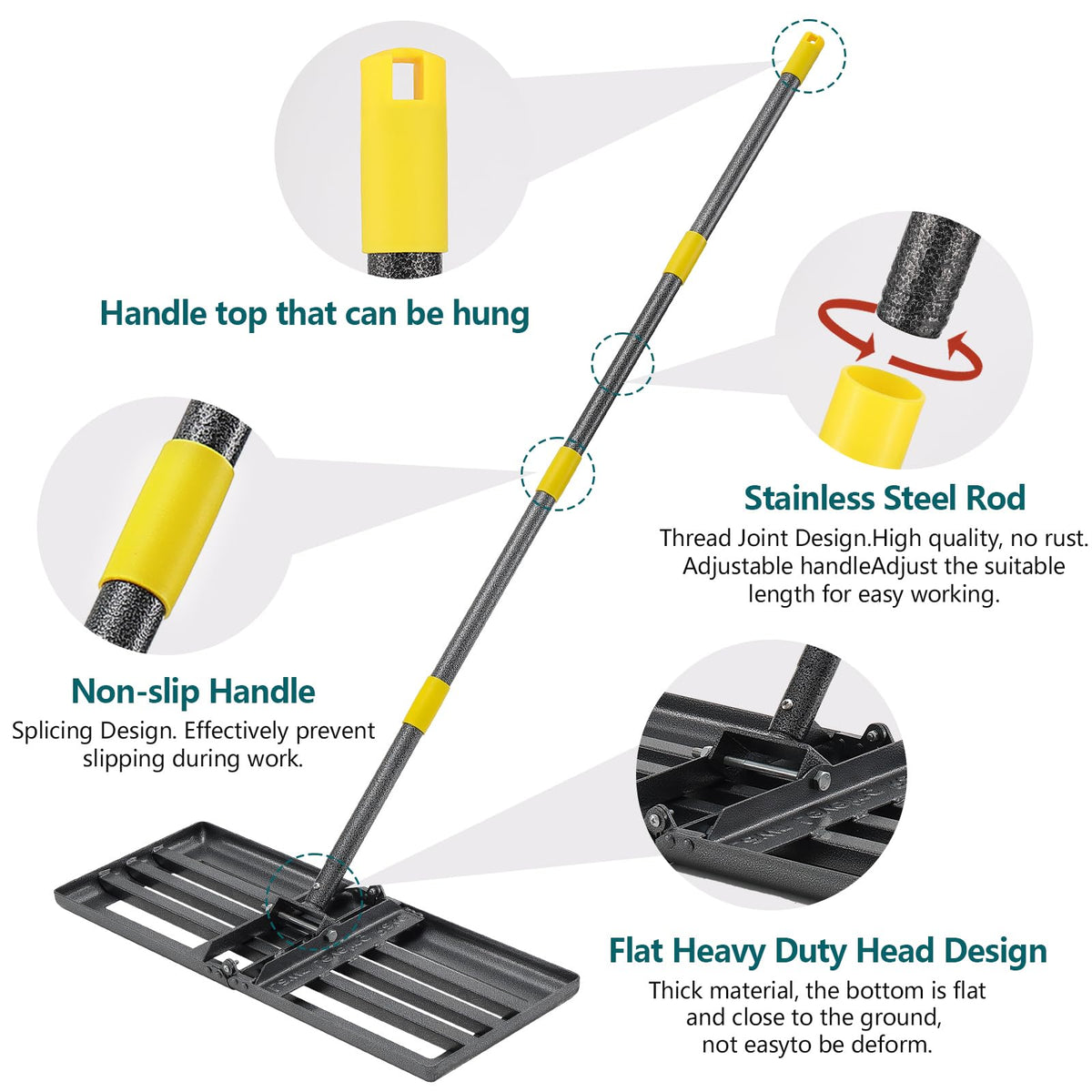 BsBsBest ground leveling tool used on lawns to improve seed bed