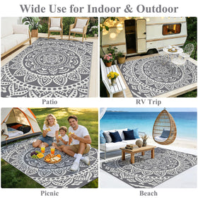 Bsmathom versatile rug for indoor and outdoor use