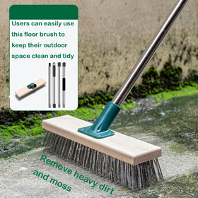 BSMstone floor scrubber brush delivers tough cleaning for concrete and grout