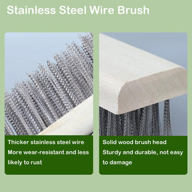 BSMstone moss-stain remover brush refreshes pool edges and stone surfaces