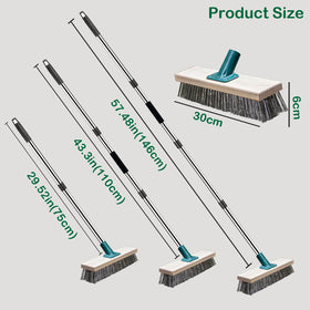 BSMstone pool-edge brush reaches corners for clean pool surrounds