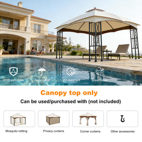 Bsteciar waterproof canopy design with fast drainage keeps your patio dry.