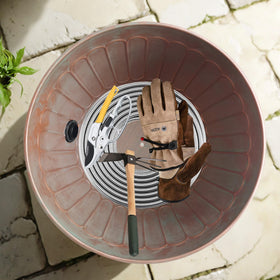 BSTGIFTS hose pot dimensions 14.6 inches diameter and 10 inches deep.