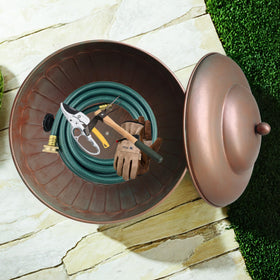 BSTGIFTS hose pot sits on feet to keep bottom dry.