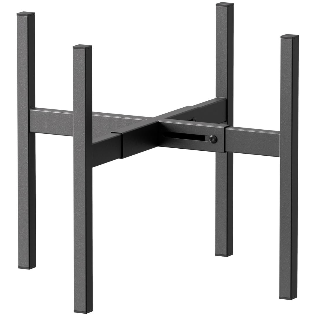 BSTMAI plant stand with adjustable width fitting 8–16 inch pots securely