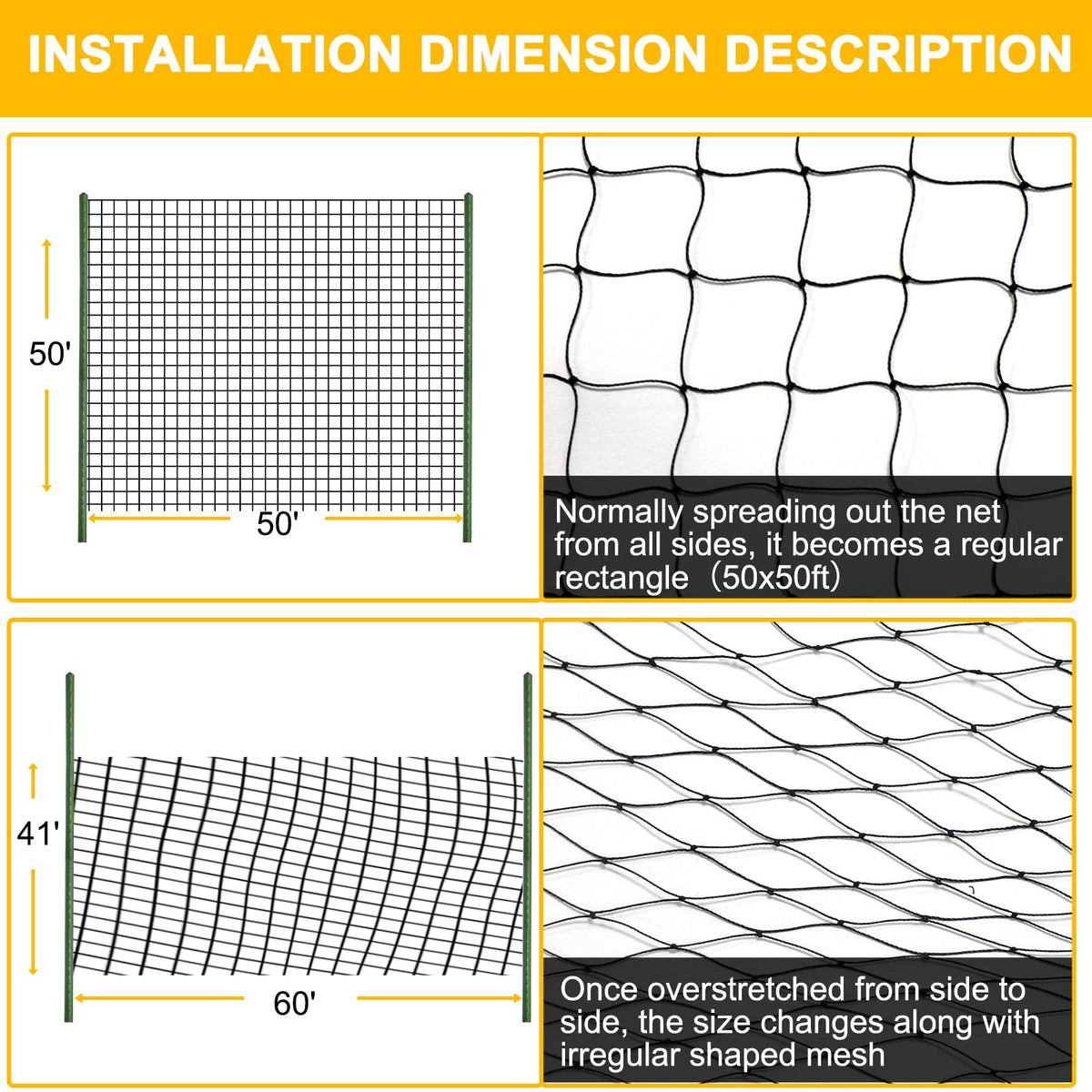 BSTPCOO 12 stakes included for stable installation