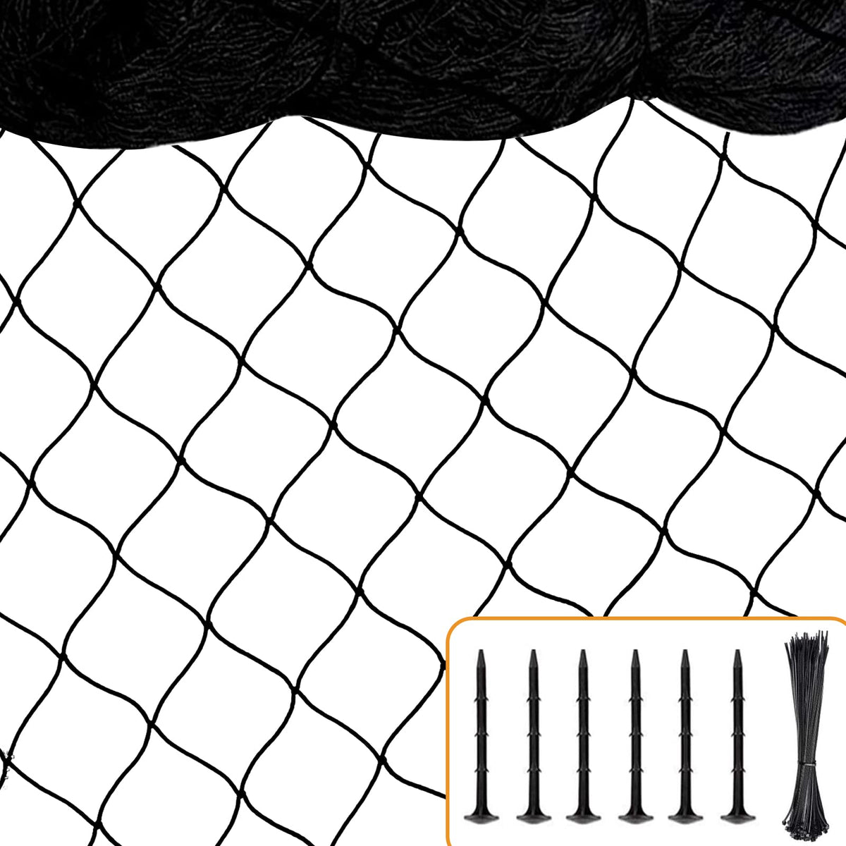 BSTPCOO bird netting 25x50 heavy-duty nylon mesh protecting garden beds