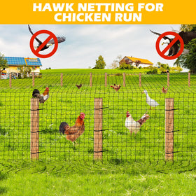 BSTPCOO bird netting with ties and stakes for easy installation